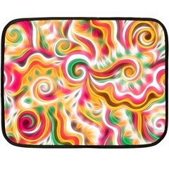 Sunshine Swirls Mini Fleece Blanket (two Sided) by KirstenStar