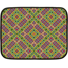Multicolor Geometric Ethnic Seamless Pattern Mini Fleece Blanket (two Sided) by dflcprints