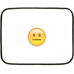 Neutral Face  Mini Fleece Blanket (two Sided) by Bauble