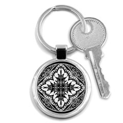 Doodle Cross  Key Chain (round) by KirstenStar
