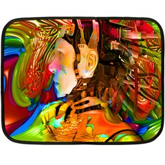 Robot Connection Mini Fleece Blanket (two Sided) by icarusismartdesigns