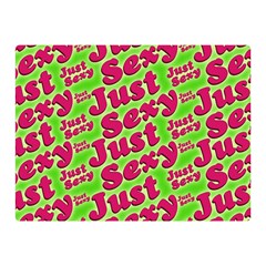 Just Sexy Quote Typographic Pattern Double Sided Flano Blanket (mini)  by dflcprints