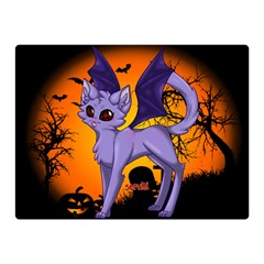 Seruki Vampire Kitty Cat Double Sided Flano Blanket (mini)  by Seruki