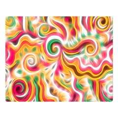 Sunshine Swirls Double Sided Flano Blanket (large)  by KirstenStar