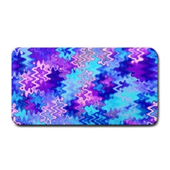 Blue And Purple Marble Waves Medium Bar Mats by KirstenStar