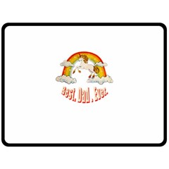 Best  Dad  Ever Double Sided Fleece Blanket (large)  by redcow