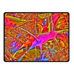 Biology 101 Abstract Double Sided Fleece Blanket (small)  by TheWowFactor