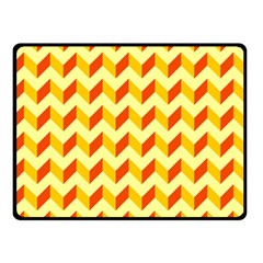 Modern Retro Chevron Patchwork Pattern  Double Sided Fleece Blanket (small)  by GardenOfOphir