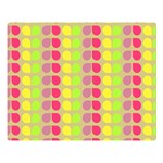 Colorful Leaf Pattern Double Sided Flano Blanket (Large)  80 x60  Blanket Front