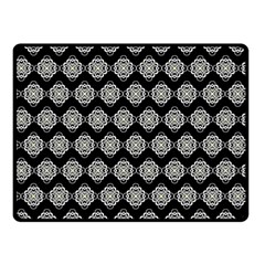 Abstract Knot Geometric Tile Pattern Double Sided Fleece Blanket (small)  by GardenOfOphir