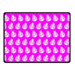 Ladybug Vector Geometric Tile Pattern Double Sided Fleece Blanket (Small)  45 x34  Blanket Back