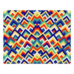 Trendy Chic Modern Chevron Pattern Double Sided Flano Blanket (large)  by GardenOfOphir