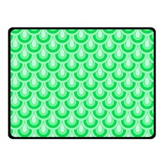 Awesome Retro Pattern Green Double Sided Fleece Blanket (small)  by ImpressiveMoments