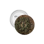 Elegant Clef With Floral Elements On A Background With Damasks 1.75  Buttons
