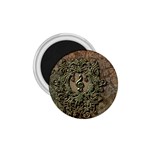 Elegant Clef With Floral Elements On A Background With Damasks 1.75  Magnets