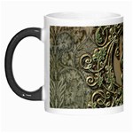 Elegant Clef With Floral Elements On A Background With Damasks Morph Mugs