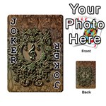 Elegant Clef With Floral Elements On A Background With Damasks Playing Cards 54 Designs  Front - Joker1