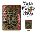 Elegant Clef With Floral Elements On A Background With Damasks Playing Cards 54 Designs  Front - Joker2