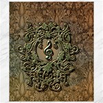 Elegant Clef With Floral Elements On A Background With Damasks Canvas 8  x 10 