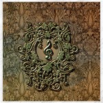 Elegant Clef With Floral Elements On A Background With Damasks Canvas 20  x 20  