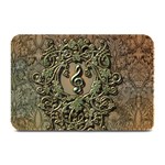 Elegant Clef With Floral Elements On A Background With Damasks Plate Mats