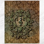 Elegant Clef With Floral Elements On A Background With Damasks Canvas 11  x 14  