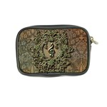 Elegant Clef With Floral Elements On A Background With Damasks Coin Purse Back