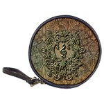 Elegant Clef With Floral Elements On A Background With Damasks Classic 20-CD Wallets
