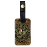 Elegant Clef With Floral Elements On A Background With Damasks Luggage Tags (One Side) 
