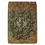 Elegant Clef With Floral Elements On A Background With Damasks Flap Covers (L) 