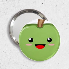 Kawaii Green Apple 2 25  Handbag Mirrors by KawaiiKawaii