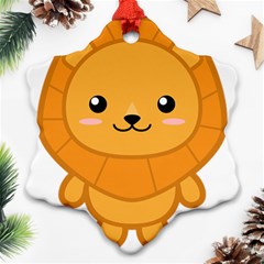 Kawaii Lion Ornament (snowflake)  by KawaiiKawaii