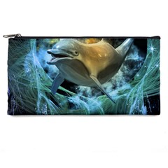 Funny Dolphin In The Universe Pencil Cases by FantasyWorld7