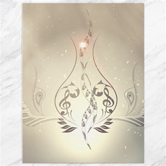 Music, Piano With Clef On Soft Background Canvas 36  X 48   by FantasyWorld7