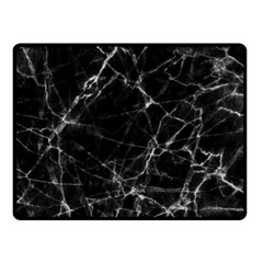Black Marble Stone Pattern Double Sided Fleece Blanket (small)  by Dushan