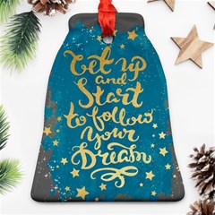 Let Up And Start(gold)2 Bell Ornament by walala