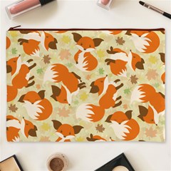 Curious Maple Fox Cosmetic Bag (xxxl) by Ellador