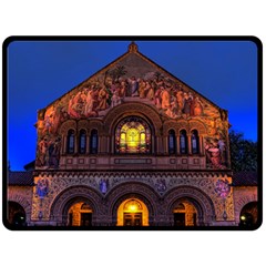 Stanford Chruch Double Sided Fleece Blanket (large)  by trendistuff