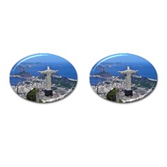 Christ On Corcovado Cufflinks (oval)