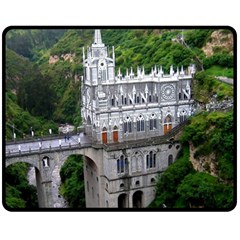 Las Lajas Sanctuary 2 Fleece Blanket (medium)  by trendistuff