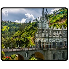 Las Lajas Sanctuary 1 Fleece Blanket (medium)  by trendistuff