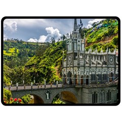 Las Lajas Sanctuary 1 Double Sided Fleece Blanket (large)  by trendistuff