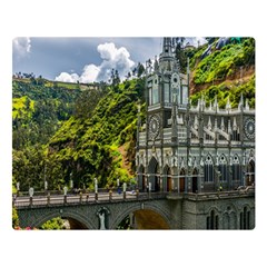 Las Lajas Sanctuary 1 Double Sided Flano Blanket (large) 