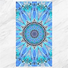 Sapphire Ice Flame, Light Bright Crystal Wheel Canvas 40  X 72  