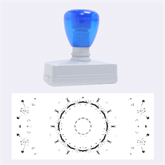 Sapphire Ice Flame, Light Bright Crystal Wheel Rubber Stamps (large)