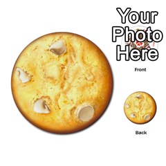 White Chocolate Chip Lemon Cookie Novelty Multi-purpose Cards (round) 
