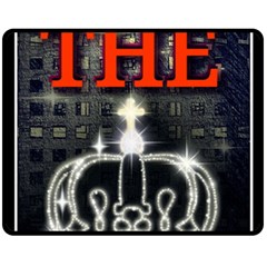 The King Double Sided Fleece Blanket (medium)  by SugaPlumsEmporium