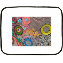 Rainbow Passion Fleece Blanket (mini) by SugaPlumsEmporium