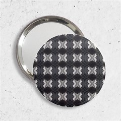 Black White Gray Crosses 2 25  Handbag Mirrors