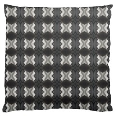 Black White Gray Crosses Standard Flano Cushion Case (one Side)